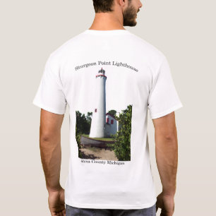T-shirt Chemise à 2 côtés du phare de Sturgeon Point