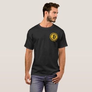 T-shirt Chemise à 8 bits du logo   de Bitcoin BTC