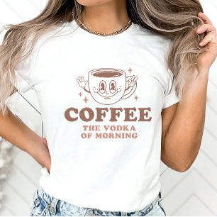 T-shirt Chemise à café, Chemise à café amusante