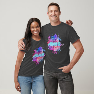 T-shirt Chemise à cerveau rétro TDAH