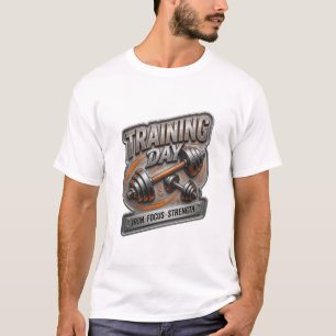 T-shirt Chemise à citation de TRAINING DAY grise ludique