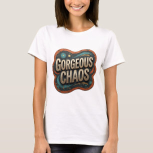 T-shirt Chemise à citation Iconique Or CHAOS MAGNIFIQUE