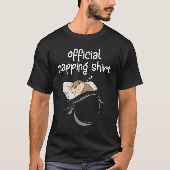T-shirt Chemise à coucher en loutre de mer Femmes Pyjamas  (Devant)