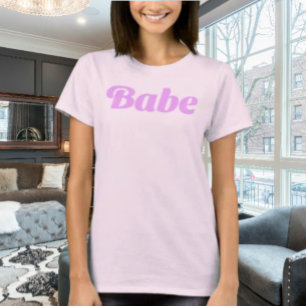 T-shirt Chemise à déclaration BABE – Confiance douce, Éner