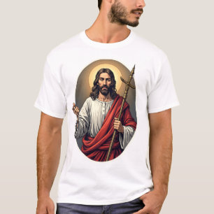 T-shirt Chemise à gravure vintage avec crête du berger Jés