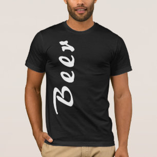 T-shirt Chemise à impression de lettre de bière artistique