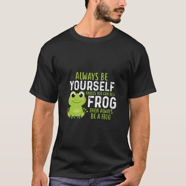 T-shirt Chemise à la grenouille amusante | Sarcastique | F (Devant)
