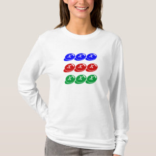 T-shirt chemise à la mode de joueurs de cercle du virtuos