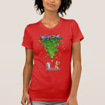 Chemise à l'envers à la mode d'arbre de Noël par