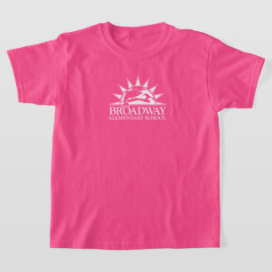 T-shirt Chemise à logo blanc pour enfants de l'école prima