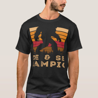 T-shirt Chemise À Manches Longues Bigfoot Cachée Et Cherch