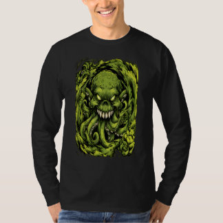 T-shirt Chemise à manches longues Creepy Green Tentacle Mo
