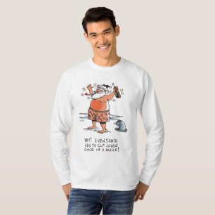 T-shirt Chemise à manches longues Drunk Père Noël