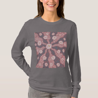 T-shirt Chemise à manches longues. Motif "Rose Gold Boreal