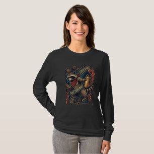 T-shirt Chemise à manches longues Nocturnal Raccoon