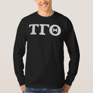 T-shirt Chemise à manches longues - Noir avec lettres blan