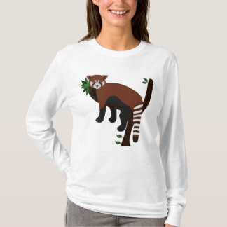 T-shirt Chemise à manches longues Panda Rouge