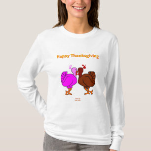 T-shirt Chemise à manches longues pour femmes de Thanksgiv