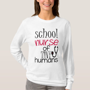 T-shirt chemise à manches longues pour l'infirmière scol