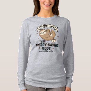 T-shirt Chemise à manches longues Sloth Coffee Energy Savi