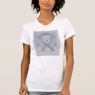 T-shirt Chemise à ruban de sensibilisation au cerveau