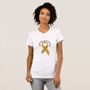 T-shirt Chemise à ruban pour la sensibilisation à l'orange