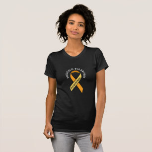 T-shirt Chemise à ruban pour la sensibilisation à l'orange