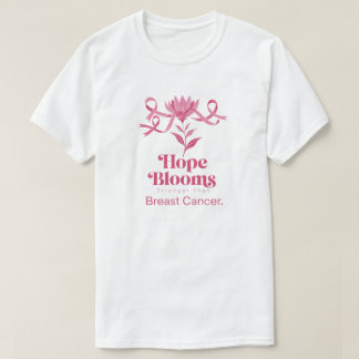 T-shirt Chemise à typographie sur le cancer du sein avec r