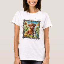 Chemise à vaches Highland - Cosy Country Farm Vibe