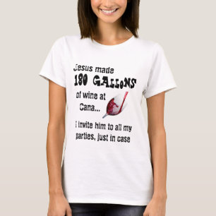 T-shirt Chemise à vin Funny Jesus