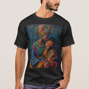 T-shirt "Chemise Afrocentrique mère et enfant - Africain H
