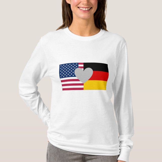 T-shirt Chemise américaine allemande (Devant)