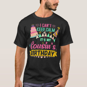 T-shirt Chemise Anniversaire Je ne peux pas garder le calm