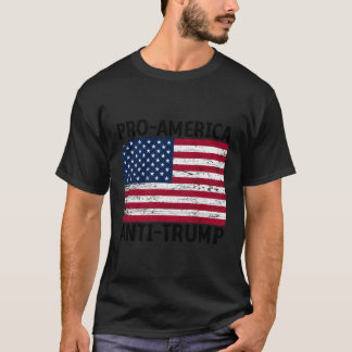 T-shirt Chemise anti-Trump pour l'Amérique - Drapeau améri
