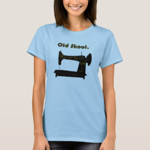 T-shirt Chemise antique de machine à coudre