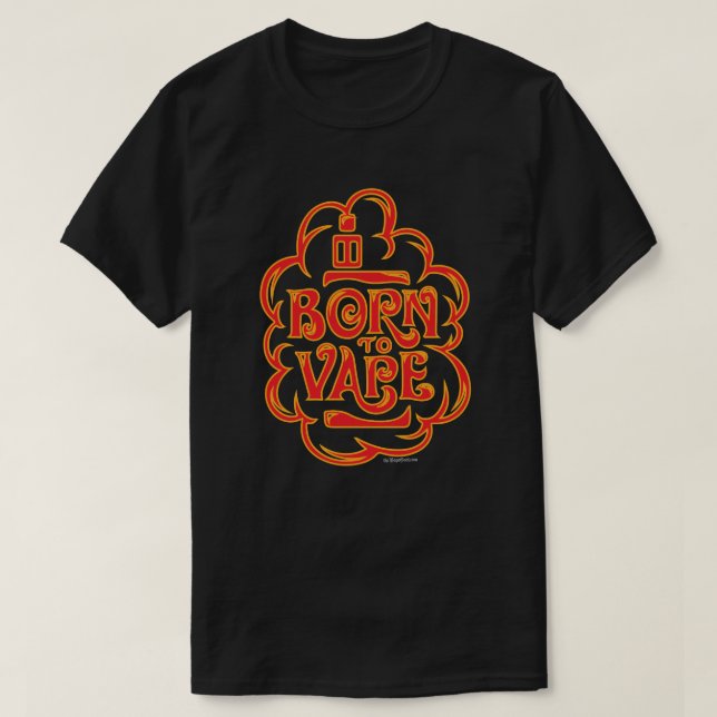T-shirt Chemise APE | Né à Vape Red DARK VapeGoat™ (Design devant)