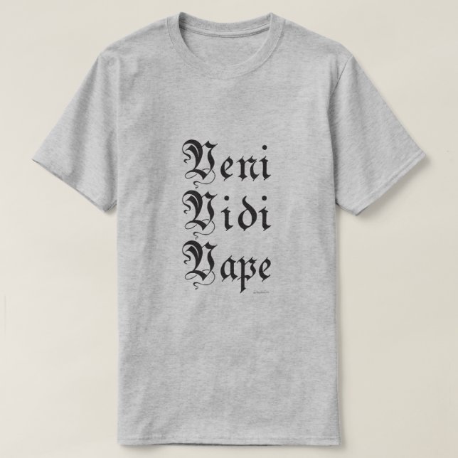 T-shirt Chemise APE | Veni Vidi Vape | VapeGoat™ (Design devant)