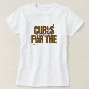 T-shirt Chemise "Appréciation des Cheveux Bouclés 'Boucles
