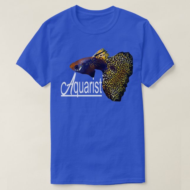 T-shirt Chemise Aquarist Poisson Guppy (Design devant)