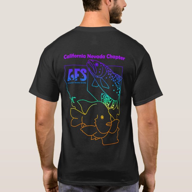 T-shirt Chemise arc-en-ciel Cal-Neva AFS (Dos)