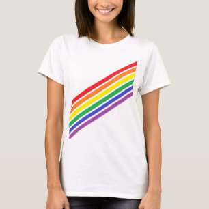 T-shirt Chemise arc-en-ciel diagonale