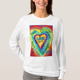 T-shirt Chemise Arc-en-ciel Spirit Words (Avant)