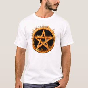 T-shirt Chemise ardente de pentagone étoilé