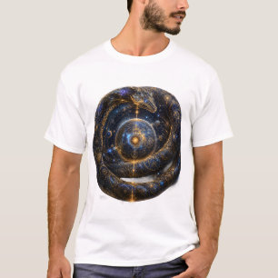T-shirt Chemise artistique Cosmic Ouroboros Serpent Célest