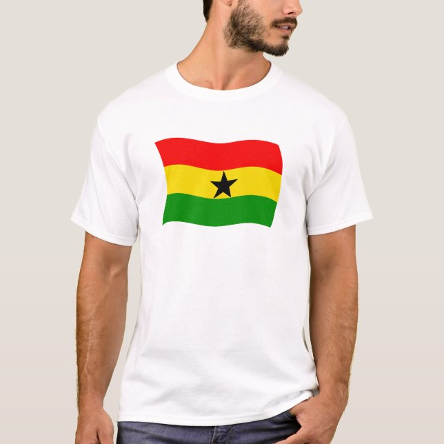 T-shirt Chemise au drapeau du Ghana (Devant)