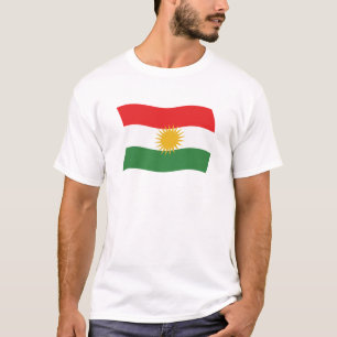 T-shirt Chemise au drapeau du Kurdistan
