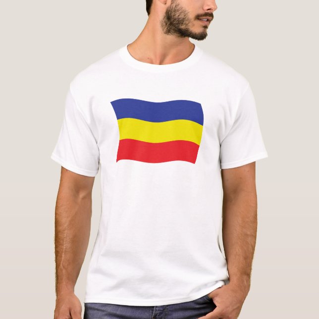 T-shirt Chemise au drapeau khmer Kampuchea Krom (Devant)