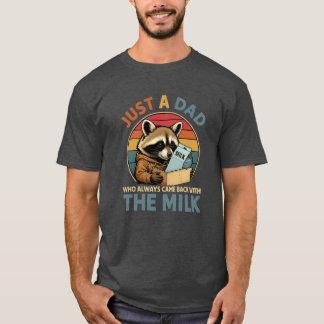 T-shirt Chemise au lait papa amusant | Design Raccoon