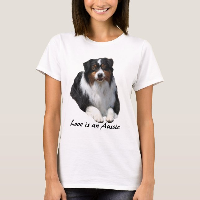 T-shirt Chemise australienne de dames de gardien de berger (Devant)