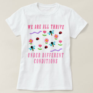 T-shirt Chemise Autism, Nous pensons tous différemment, Éd